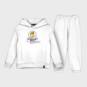 Детский костюм хлопок Oversize с принтом CLUCKIN BELL | GTA в Ухте,  |  | Тематика изображения на принте: 4 | 5 | five | games | grand theft auto | gta | gta v | los santos | online | rockstar | san andreas | великое авто воровство | гта | гташка | игры | логотип | лос сантос | майкл | мафия | ограбление | онлайн | пеф | рокстар | самп | сан андреас 