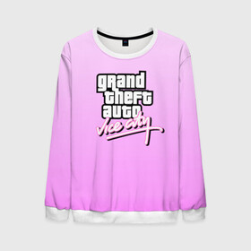 Мужской свитшот 3D с принтом Grand Theft Auto vice city в Ухте, 100% полиэстер с мягким внутренним слоем | круглый вырез горловины, мягкая резинка на манжетах и поясе, свободная посадка по фигуре | 4 | 5 | five | games | grand theft auto | gta | gta v | los santos | online | rockstar | san andreas | великое авто воровство | гта | гташка | игры | логотип | лос сантос | майкл | мафия | ограбление | онлайн | пеф | рокстар | самп | сан андреас 