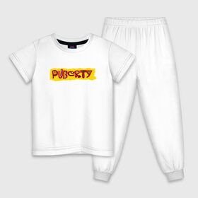 Детская пижама хлопок Пубертат: в Ухте, 100% хлопок |  брюки и футболка прямого кроя, без карманов, на брюках мягкая резинка на поясе и по низу штанин
 | puberty | девочка | мальчик | пубертат