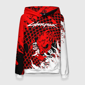 Женская толстовка 3D с принтом Cyberpunk 2077. в Ухте, 100% полиэстер  | двухслойный капюшон со шнурком для регулировки, мягкие манжеты на рукавах и по низу толстовки, спереди карман-кенгуру с мягким внутренним слоем. | cd project red | cyberpunk 2077 | esport | game | keanu reeves | samurai | игра | игры | киану ривз | киберпанк 2077 | киберспорт | самураи