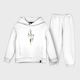 Детский костюм хлопок Oversize с принтом Flo в Ухте,  |  | Тематика изображения на принте: 8 марта | girl | woman | бабушка | весна | девушкам | девушке | девушки | женский | листья | мама | март | пионы | подарок | тренд | цветочки | цветы