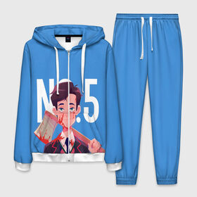 Мужской костюм 3D с принтом Академия Амбрелла в Ухте, 100% полиэстер | Манжеты и пояс оформлены тканевой резинкой, двухслойный капюшон со шнурком для регулировки, карманы спереди | academy umbrella | netflix | the umbrella academy | vladlenin | vladlenin play | академия | академия амбрелла | академия амбрелла 2 сезон | академия амбрелла 2 сезон трейлер | академия амбрелла каст | владленин | владленин плей