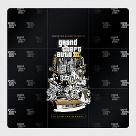 Магнитный плакат 3Х3 с принтом Grand Theft Auto III в Ухте, Полимерный материал с магнитным слоем | 9 деталей размером 9*9 см | Тематика изображения на принте: 4 | 5 | five | games | grand theft auto | gta | gta v | los santos | online | rockstar | san andreas | великое авто воровство | гта | гташка | игры | логотип | лос сантос | майкл | мафия | ограбление | онлайн | пеф | рокстар | самп | сан андреас 