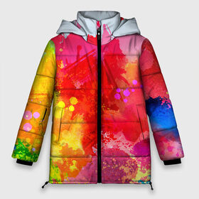 Женская зимняя куртка Oversize с принтом брызги краски в Ухте, верх — 100% полиэстер; подкладка — 100% полиэстер; утеплитель — 100% полиэстер | длина ниже бедра, силуэт Оверсайз. Есть воротник-стойка, отстегивающийся капюшон и ветрозащитная планка. 

Боковые карманы с листочкой на кнопках и внутренний карман на молнии | tie dye | акварель | акрил | арт | брызги | взрыв | живописец | краска | краски | масло | микс | смесь | тай дай | тайдай | фестиваль | холи | художник | ярко