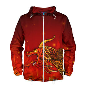 Мужская ветровка 3D с принтом DRAGON LORE в Ухте, 100% полиэстер | подол и капюшон оформлены резинкой с фиксаторами, два кармана без застежек по бокам, один потайной карман на груди | counter strike | counter strike offensive | cs go | dragon lore | global offensive | skins | драгон лор | драгон лор. | контр страйк | контра | скин