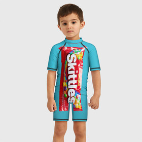 Детский купальный костюм 3D Skittles original: в Ухте, Полиэстер 85%, Спандекс 15% | застежка на молнии на спине | original | skitls | skittles | оригинальные | ориджнл | скитлс | упаковка