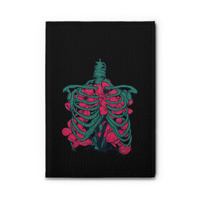 Обложка для автодокументов с принтом Flowers and Bones в Ухте, натуральная кожа |  размер 19,9*13 см; внутри 4 больших “конверта” для документов и один маленький отдел — туда идеально встанут права | 8 | bones | day | flowers | girl | girlfriend | girls | inside | love | lovers | march | roses | women | womens | x ray | внутри | девушка | девушки | день | женский | женщина | кости | любовь | марта | ребра | рентген | розы | скелет | цветок |