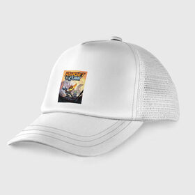 Детская кепка тракер с принтом Ratchet & Clank в Ухте, Козырек - 100% хлопок. Кепка - 100% полиэстер, Задняя часть - сетка | универсальный размер, пластиковая застёжка | game | ratchet  clank | галактические рейнджеры | игры | рэтчет и кланr