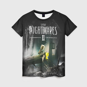 Женская футболка 3D с принтом LITTLE NIGHTMARES ЛИТЛ НАЙТМ в Ухте, 100% полиэфир ( синтетическое хлопкоподобное полотно) | прямой крой, круглый вырез горловины, длина до линии бедер | kid | little nightmares | little nightmares 2 | six | yellow | жёлтый | игры | комиксы | литл найтмерс | шестая