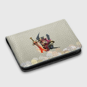 Картхолдер с принтом Король | Dota 2: в Ухте, натуральная матовая кожа | размер 7,3 х 10 см; кардхолдер имеет 4 кармана для карт; | dota | dota2 | game | games | moba | дитка | дота | дота2 | дотка | игра | игры | моба
