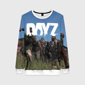 Женский свитшот 3D с принтом DayZ. в Ухте, 100% полиэстер с мягким внутренним слоем | круглый вырез горловины, мягкая резинка на манжетах и поясе, свободная посадка по фигуре | dayz | dayz standalone | esport | games | дэйзи | игроки | игролюбители | игроманы | игры | киберспорт | онлайн игра