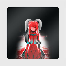 Магнит виниловый Квадрат с принтом Asuka Langley в Ухте, полимерный материал с магнитным слоем | размер 9*9 см, закругленные углы | Тематика изображения на принте: eva | eva 00 | eva 01 | eva 02 | rei | rei ayanami | shinji ikari | аска | ева | ева 02 | евангелион