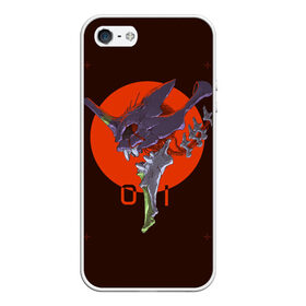Чехол для iPhone 5/5S матовый с принтом Eva-01 в Ухте, Силикон | Область печати: задняя сторона чехла, без боковых панелей | eva | eva 00 | eva 01 | eva 02 | rei | rei ayanami | shinji ikari | аска | ева | ева 02 | евангелион