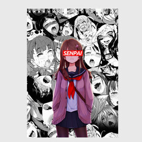 Скетчбук с принтом SENPAI | СЕНПАЙ в Ухте, 100% бумага
 | 48 листов, плотность листов — 100 г/м2, плотность картонной обложки — 250 г/м2. Листы скреплены сверху удобной пружинной спиралью | ahegao | kawai | kowai | oppai | otaku | senpai | sugoi | waifu | yandere | ахегао | ковай | отаку | семпай | сенпай | сэмпай | яндере