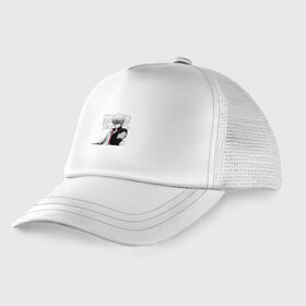 Детская кепка тракер Гинтама: в Ухте, Козырек - 100% хлопок. Кепка - 100% полиэстер, Задняя часть - сетка | универсальный размер, пластиковая застёжка | gintama | gintoki sakata | гинтама | гинтоки саката | самураи