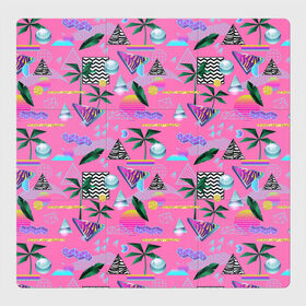 Магнитный плакат 3Х3 с принтом Vaporwave art в Ухте, Полимерный материал с магнитным слоем | 9 деталей размером 9*9 см | абстракция | арт | вапорвейв | геометрия | ретро | рисунок | текстура | узор | хипстер