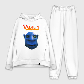 Женский костюм хлопок Oversize с принтом VALHEIM в Ухте,  |  | coffee stain | valheim | vikings | вальхайм | вальхеим | вальхейм. | викинги | выживание | гарпун бездны | мечи