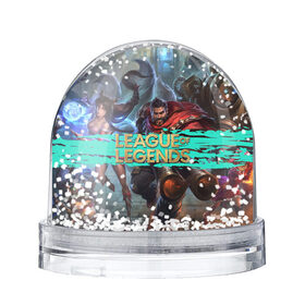 Снежный шар с принтом Персонажи | LOL в Ухте, Пластик | Изображение внутри шара печатается на глянцевой фотобумаге с двух сторон | league of legends | lol | moba | лига легенд | лол | моба