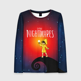 Женский лонгслив 3D LITTLE NIGHTMARES: в Ухте, 100% полиэстер | длинные рукава, круглый вырез горловины, полуприлегающий силуэт | little nightmares | little nightmares 2 | игра nightmares | монстры. | ужасы | учительница | хоррор