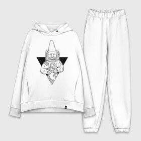 Женский костюм хлопок Oversize Gnome Chompski Astronaut: в Ухте,  |  | garden gnome | gnome alone | little rocket man | гном чомски | маленький космонавт | один гнома | садовый гном