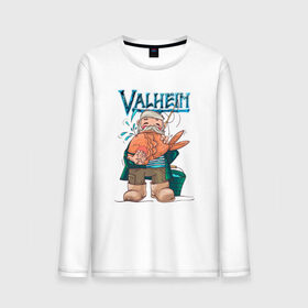 Мужской лонгслив хлопок с принтом Valheim в Ухте, 100% хлопок |  | fantasy | mmo | valheim | valve | валхейм | вальхейм | викинги | выживалка | игра | королевская битва | ммо | ролевая игра | фэнтази