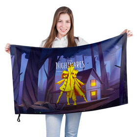 Флаг 3D Little Nightmares 2: в Ухте, 100% полиэстер | плотность ткани — 95 г/м2, размер — 67 х 109 см. Принт наносится с одной стороны | little nightmares | страшилка | страшная игра | ужас | хоррор