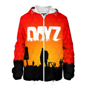 Мужская куртка 3D с принтом DAYZ в Ухте, ткань верха — 100% полиэстер, подклад — флис | прямой крой, подол и капюшон оформлены резинкой с фиксаторами, два кармана без застежек по бокам, один большой потайной карман на груди. Карман на груди застегивается на липучку | action | day z | dayz | dayz 2 | namalask | standalone. | выживание | дей зи | дейзи | игра | лес | намальск
