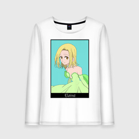Женский лонгслив хлопок Элейн: в Ухте, 100% хлопок |  | anime | the seven deadly sins | аниме | маг | мультик | фея | элейн