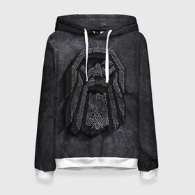 Женская толстовка 3D с принтом Один в Ухте, 100% полиэстер  | двухслойный капюшон со шнурком для регулировки, мягкие манжеты на рукавах и по низу толстовки, спереди карман-кенгуру с мягким внутренним слоем. | бог один | камень | оберег | один | россия | славянская символика | славянские