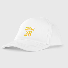 Детская бейсболка с принтом CREAM 36 в Ухте, 100% хлопок | классический козырек, металлическая застежка-регулятор размера | black | hip hop | method man | music | new york | old school | rap | rza | wu tang | wu tang clan | ву тэнг | граффити | микрофон | музыка | нью йорк | рэп | рэпер | хип хоп