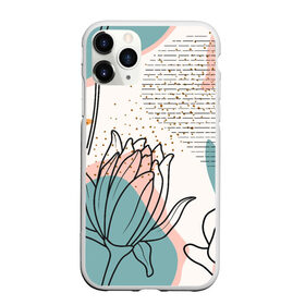 Чехол для iPhone 11 Pro матовый с принтом Цветы в Ухте, Силикон |  | flowers | герберы | контур | легкие | лилии | мягкие | роза | ромашка | тренд | цветы
