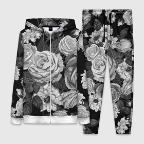 Женский костюм 3D с принтом Розы в Ухте,  |  | flowers | герберы | контур | легкие | лилии | мягкие | роза | ромашка | тренд | цветы