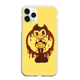 Чехол для iPhone 11 Pro матовый с принтом BENDY - БЕНДИ в Ухте, Силикон |  | bendy | bendy and the ink machine | tegunvteg | бенди | бени | бенни | бэнди | детская | детям | игра | капли | компьютерная игра | краска | машина | подтеки | ужастик | чернила | чернильная