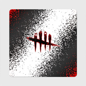 Магнит виниловый Квадрат с принтом Dead by Daylight в Ухте, полимерный материал с магнитным слоем | размер 9*9 см, закругленные углы | dbd | dead by daylight | esport | games | survival horror | дбд | дед бай дейлайт | игроки | игролюбители | игроманы | игры | киберспорт | мертвы к рассвету