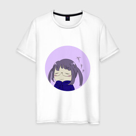 Мужская футболка хлопок Тиаки: в Ухте, 100% хлопок | прямой крой, круглый вырез горловины, длина до линии бедер, слегка спущенное плечо. | anime | yuru camp | аниме | анимэ | лагерь на свежем воздухе | надэсико | рин | фудзи