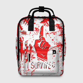 Женский рюкзак 3D с принтом Dead by Daylight. в Ухте, 100% полиэстер | лямки с регулируемой длиной, сверху ручки, чтобы рюкзак нести как сумку. Основное отделение закрывается на молнию, как и внешний карман. Внутри два дополнительных кармана, один из которых закрывается на молнию. По бокам два дополнительных кармашка, куда поместится маленькая бутылочка
 | dbd | dead by daylight | esport | games | survival horror | дбд | дед бай дейлайт | игроки | игролюбители | игроманы | игры | киберспорт | мертвы к рассвету