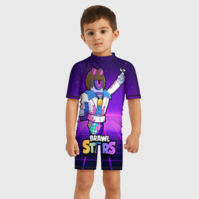 Детский купальный костюм 3D STU Disco  СТУ Диско: в Ухте, Полиэстер 85%, Спандекс 15% | застежка на молнии на спине | brawl | brawl stars | brawlstars | brawl_stars | jessie | бравл | бравлер stu | бравлстарс | гонщик | каскадер | сту