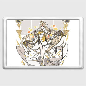 Магнит 45*70 с принтом Нин Гуан в Ухте, Пластик | Размер: 78*52 мм; Размер печати: 70*45 | Тематика изображения на принте: арт | великая девушка | кристалл | кристаллы | милая девушка | нин гуан | опасная | опасная девушка | рисунок