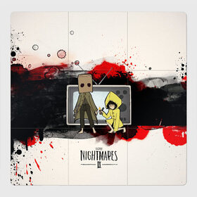 Магнитный плакат 3Х3 с принтом Little Nightmares 2 в Ухте, Полимерный материал с магнитным слоем | 9 деталей размером 9*9 см | Тематика изображения на принте: manizha | далеровна | душанбе | евровидение | евровидение 2021 | манижа | певица | таджикистан | хамраева