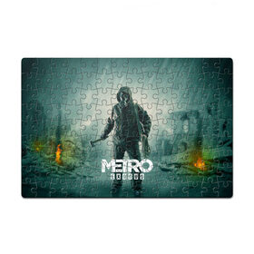 Пазл магнитный 126 элементов с принтом Metro Exodus в Ухте, полимерный материал с магнитным слоем | 126 деталей, размер изделия —  180*270 мм | 2033 | exodus | metro | metro 2033 | metro exodus | stalker | апокалипсис | диггер | дигеры | метро | разрушка | эпидемия