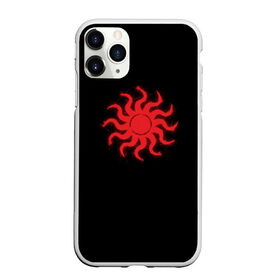 Чехол для iPhone 11 Pro матовый с принтом Солнце | Славянский символ в Ухте, Силикон |  | Тематика изображения на принте: коловрат | красный | посолонь | русский | русь | славянский | солнцеворот | узор | этнический | этно | языческий | ярило
