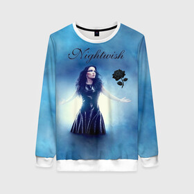 Женский свитшот 3D с принтом Nightwish в Ухте, 100% полиэстер с мягким внутренним слоем | круглый вырез горловины, мягкая резинка на манжетах и поясе, свободная посадка по фигуре | gothic | metall | nightwish | rock | tarja turunen | готические | логотипы рок групп | метал | музыка | найтвиш | рок группы | рокерские | симфоник метал | тарья турунен | черная роза