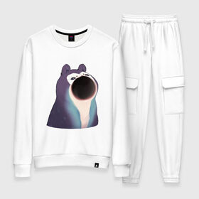 Женский костюм хлопок Голодный зверь: в Ухте, 100% хлопок | на свитшоте круглая горловина, мягкая резинка по низу. Брюки заужены к низу, на них два вида карманов: два
