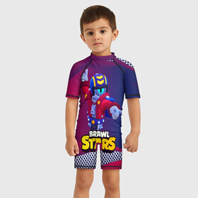 Детский купальный костюм 3D STU СТУ Brawl Stars: в Ухте, Полиэстер 85%, Спандекс 15% | застежка на молнии на спине | brawl | brawl stars | brawlstars | brawl_stars | jessie | бравл | бравлер stu | бравлстарс | гонщик | каскадер | сту