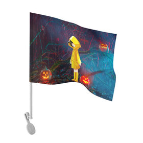 Флаг для автомобиля Little Nightmares 2: в Ухте, 100% полиэстер | Размер: 30*21 см | little nightmares | страшилка | страшная игра | ужас | хоррор