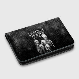 Картхолдер с принтом с принтом Cannibal Corpse в Ухте, натуральная матовая кожа | размер 7,3 х 10 см; кардхолдер имеет 4 кармана для карт; | canibal corpse | cannibal corpse | death metal | группы | дэт метал | канибал корпс | метал | рок