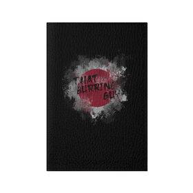 Обложка для паспорта матовая кожа ThatBurringGuy - Japan Black: в Ухте, натуральная матовая кожа | размер 19,3 х 13,7 см; прозрачные пластиковые крепления | clip studio paint | that burring guy | thatburringguy | аниме | арт | блогер | красный | надпись | рисование | текст | тот картавый парень | чернила | япония | японский стиль