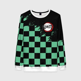 Женский свитшот 3D с принтом TANJIRO KAMADO | ТАНДЖИРО в Ухте, 100% полиэстер с мягким внутренним слоем | круглый вырез горловины, мягкая резинка на манжетах и поясе, свободная посадка по фигуре | demon slayer | giuy tomioka | kimetsu no yaiba | nezuko | shinobu | slayer | tanjiro | zenitsu | гию томиока | зенитсу | зенитцу | иноске хашибира | клинок рассекающий демонов | незуко | танджиро | шинобу кочо