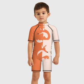 Детский купальный костюм 3D Лисичка сестричка: в Ухте, Полиэстер 85%, Спандекс 15% | застежка на молнии на спине | cheat | cunning | fox | orange | patrikeyevna | sister | лиса | лисичка | патрикеевна | плутовка | рыжая | сестричка | хитрая