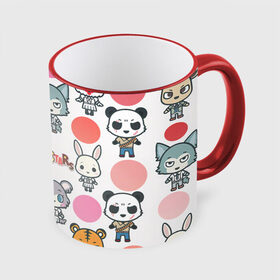Кружка с принтом BEASTARS | CHIBI в Ухте, керамика | ёмкость 330 мл | Тематика изображения на принте: beastars | выдающиеся звери